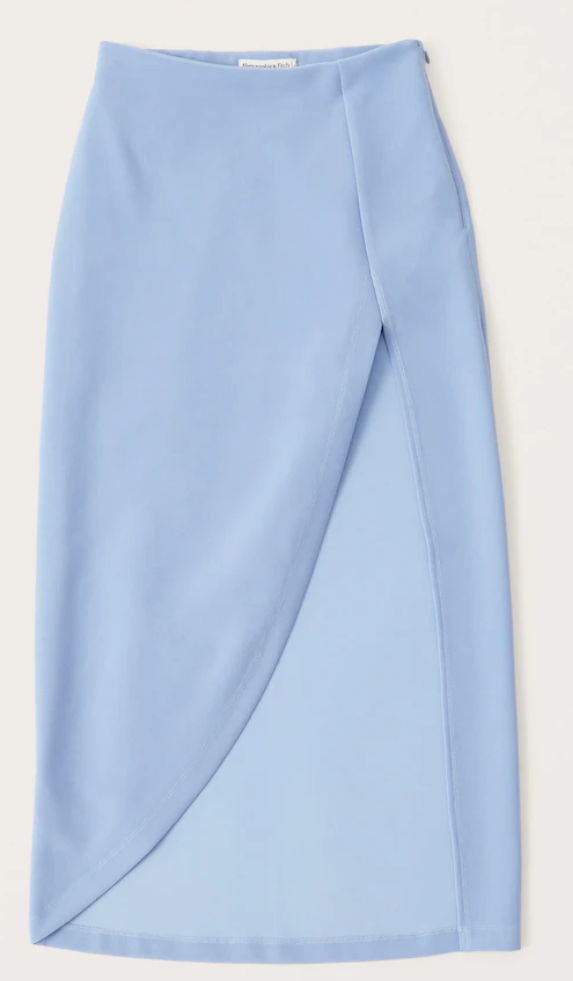 Abercrombie & Fitch Elevated Midi Skirt