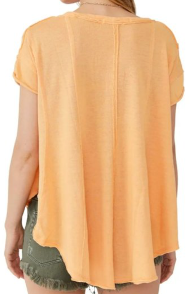 Free People - T-shirt Sammie surdimensionné