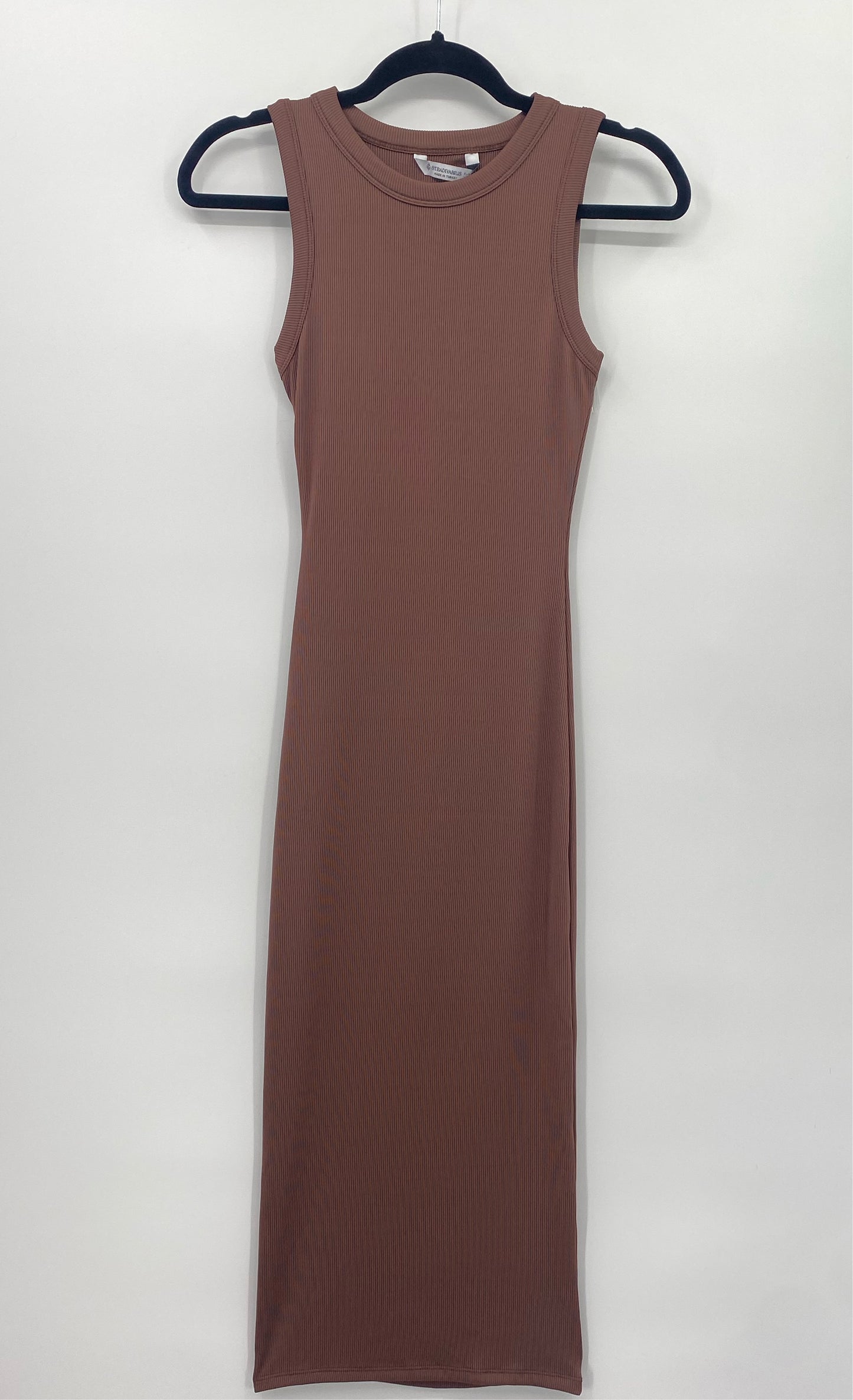 STRADIVARIUS Ribbed Midi Dress