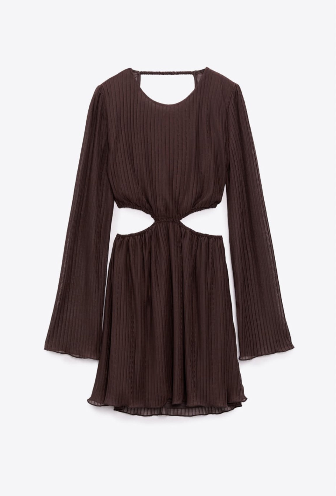 Zara Cut Out Pleated Dress