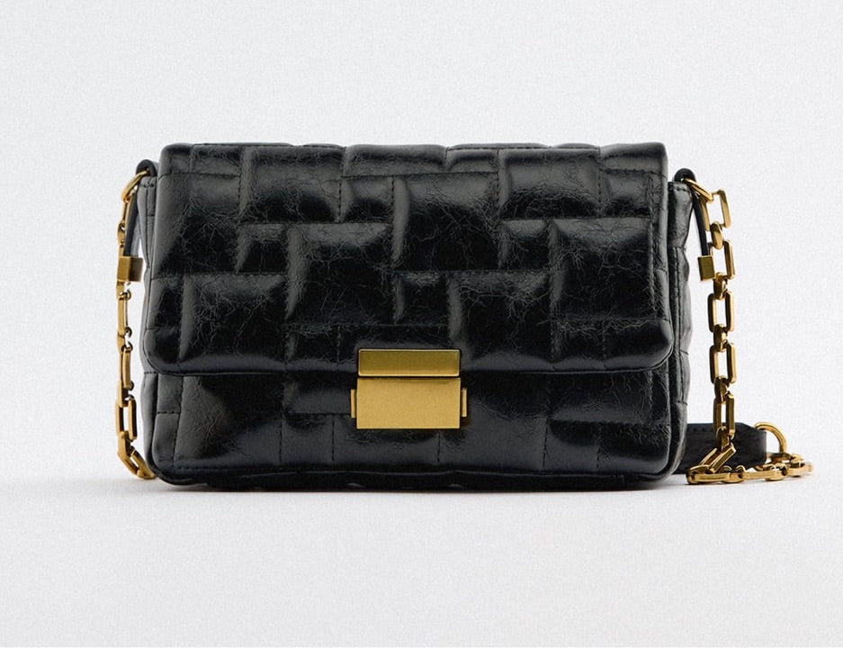 Zara Quilted Shoulder Bag