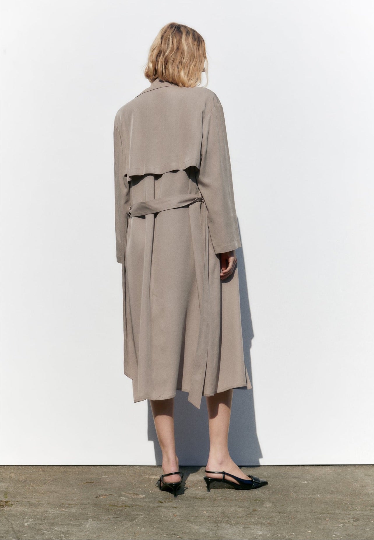 ZARA Flowy Trench Coat