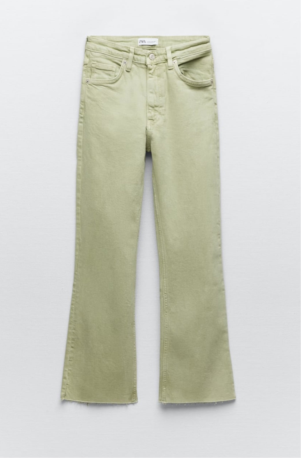 Zara TRF Flare Cropped Jeans