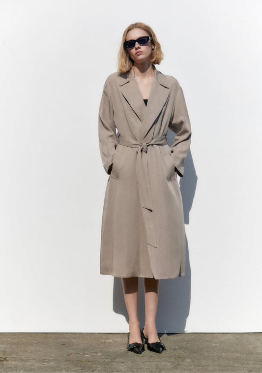 ZARA Flowy Trench Coat