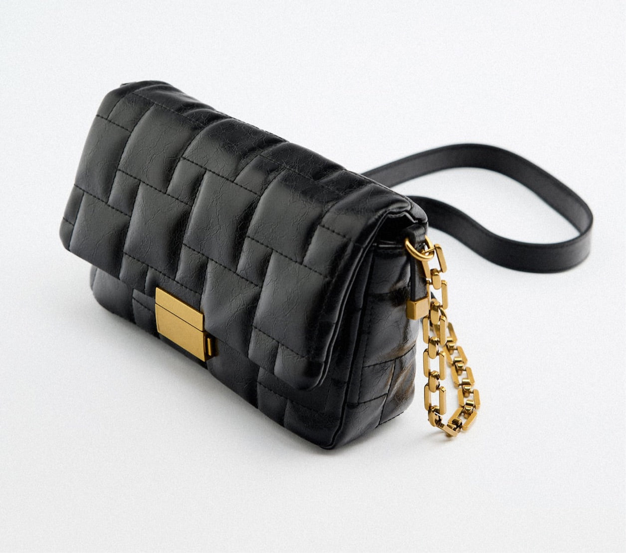 Zara Quilted Shoulder Bag