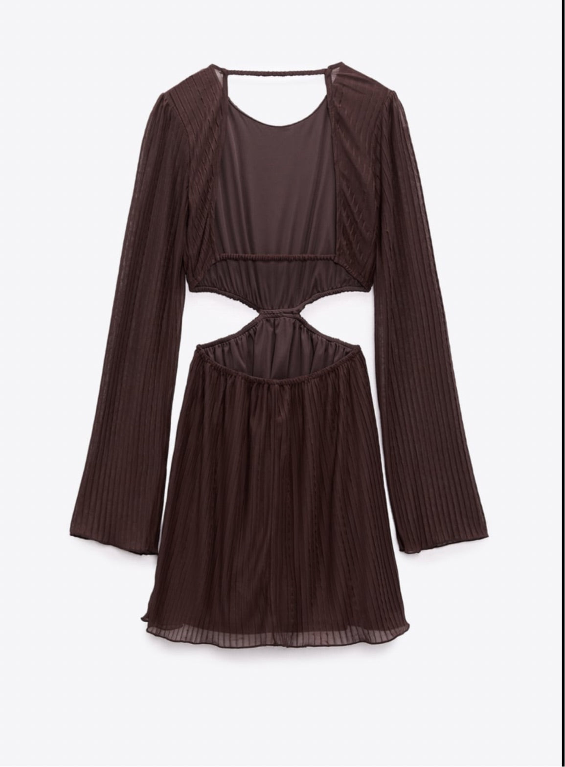 Zara Cut Out Pleated Dress