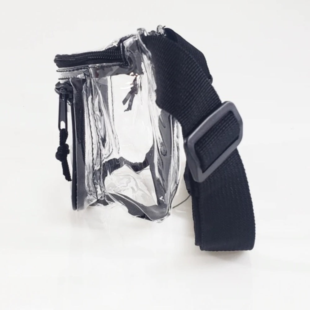 Stadium Transparent Three Zipper Fanny Pack