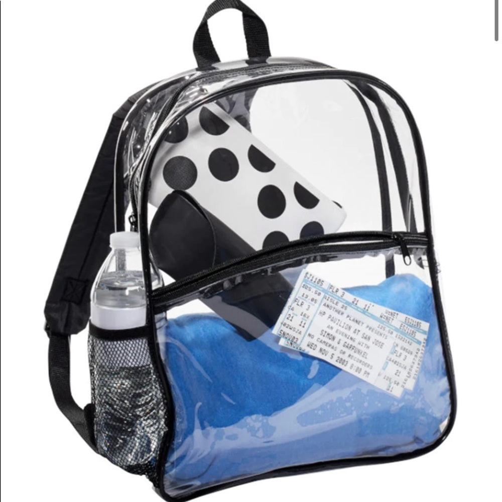 Stadium PVC Clear Adjustable Backpack